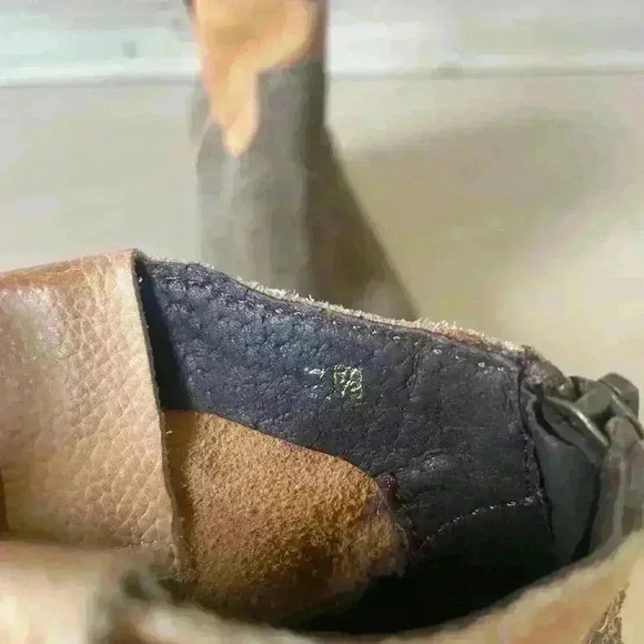 Steve Madden Womens 7.5 Western Cowgirl‎ Suede Booties Leather Round Boots Boho - Picture 6 of 10